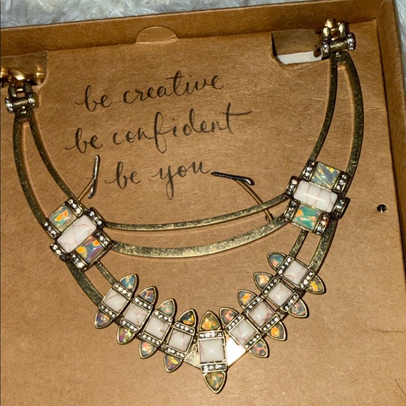 Chloe + Isabel Gold-Tone Necklace with Iridescent and Cream Accents - Picture 3 of 11